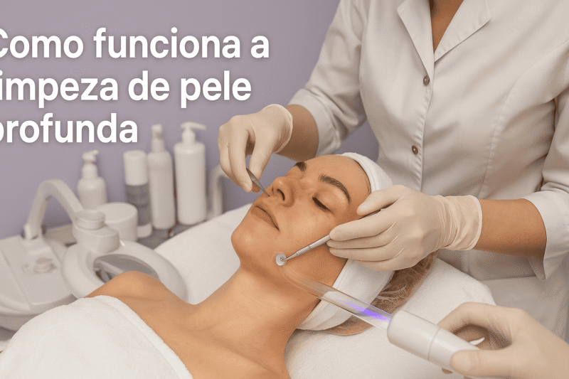 Como funciona limpeza de pele